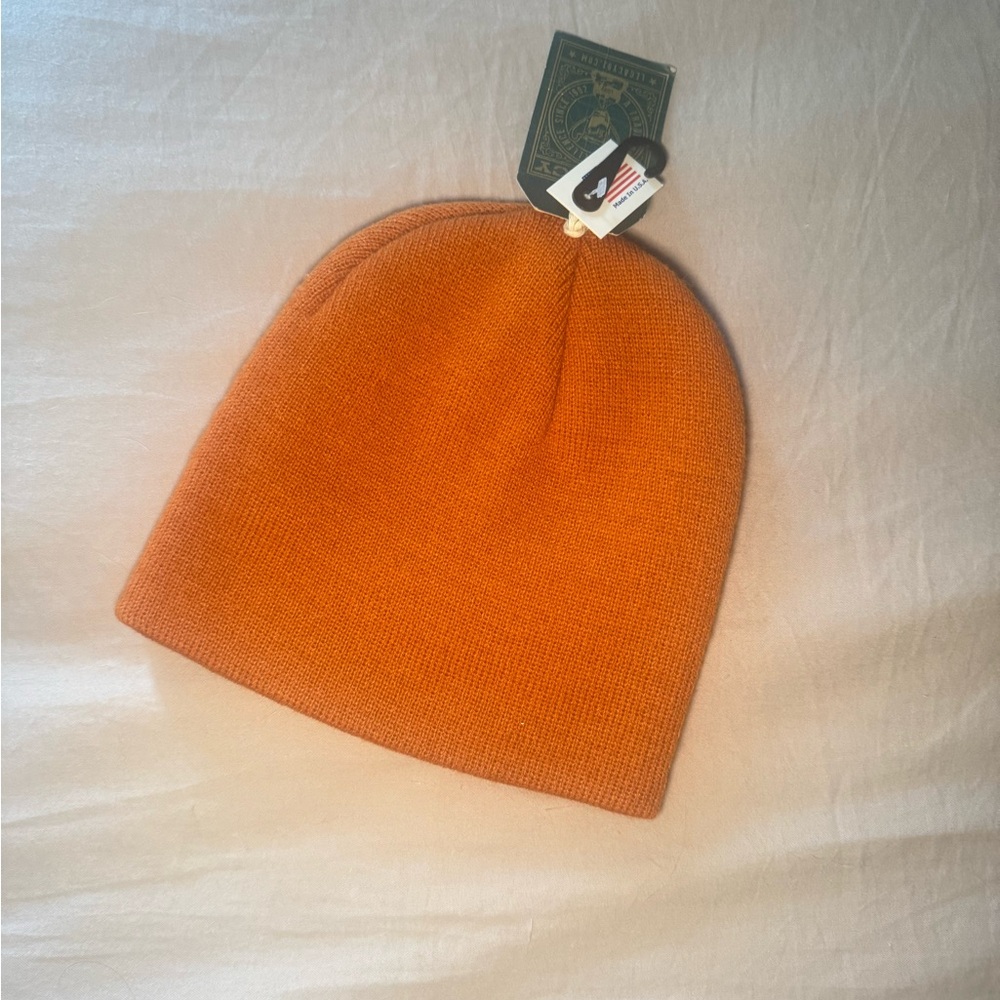 Orange Knit Beanie